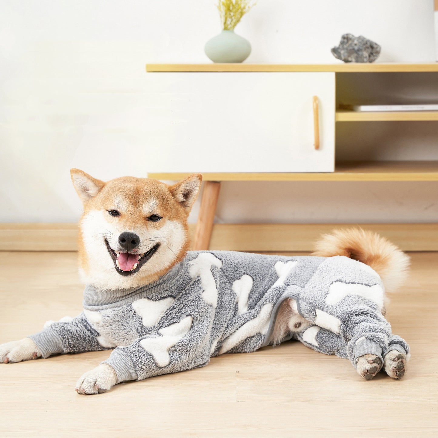 Winter Flennel Dog Pyjamas.