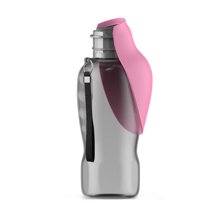 800ml Dogs Portable Water Bottle. Leakproof Pet Foldable Drinking Bowl.